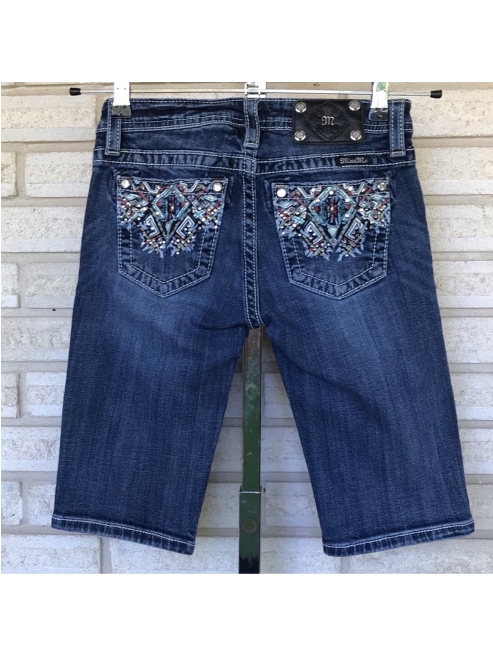 Miss Me Girls Bermuda Denim Zip Up 
Jeans Shorts Size 14